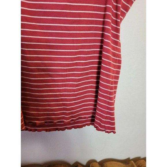 American Eagle Seriously Soft Red/ White Striped Tank - Picture 7 of 8